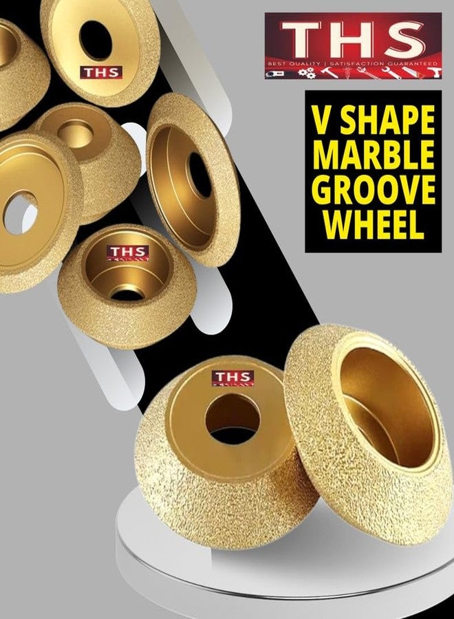 THS "V" Grove Marble Molding Blade 5MM Hand Grinding Wheel Polishing Wheel V Groove Edge Wet Grinding Tool for Ceramic for Stone for Granite for Marble - Image 4